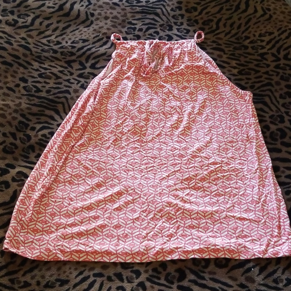 Flamingo/White Printed Tank